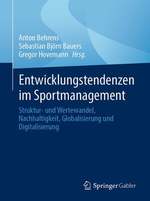 cover image of Entwicklungstendenzen im Sportmanagement